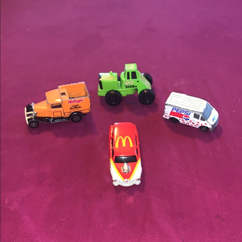 Kids Toy Car Set - Kellogg's, John Deere, Pepsi, McDonald's